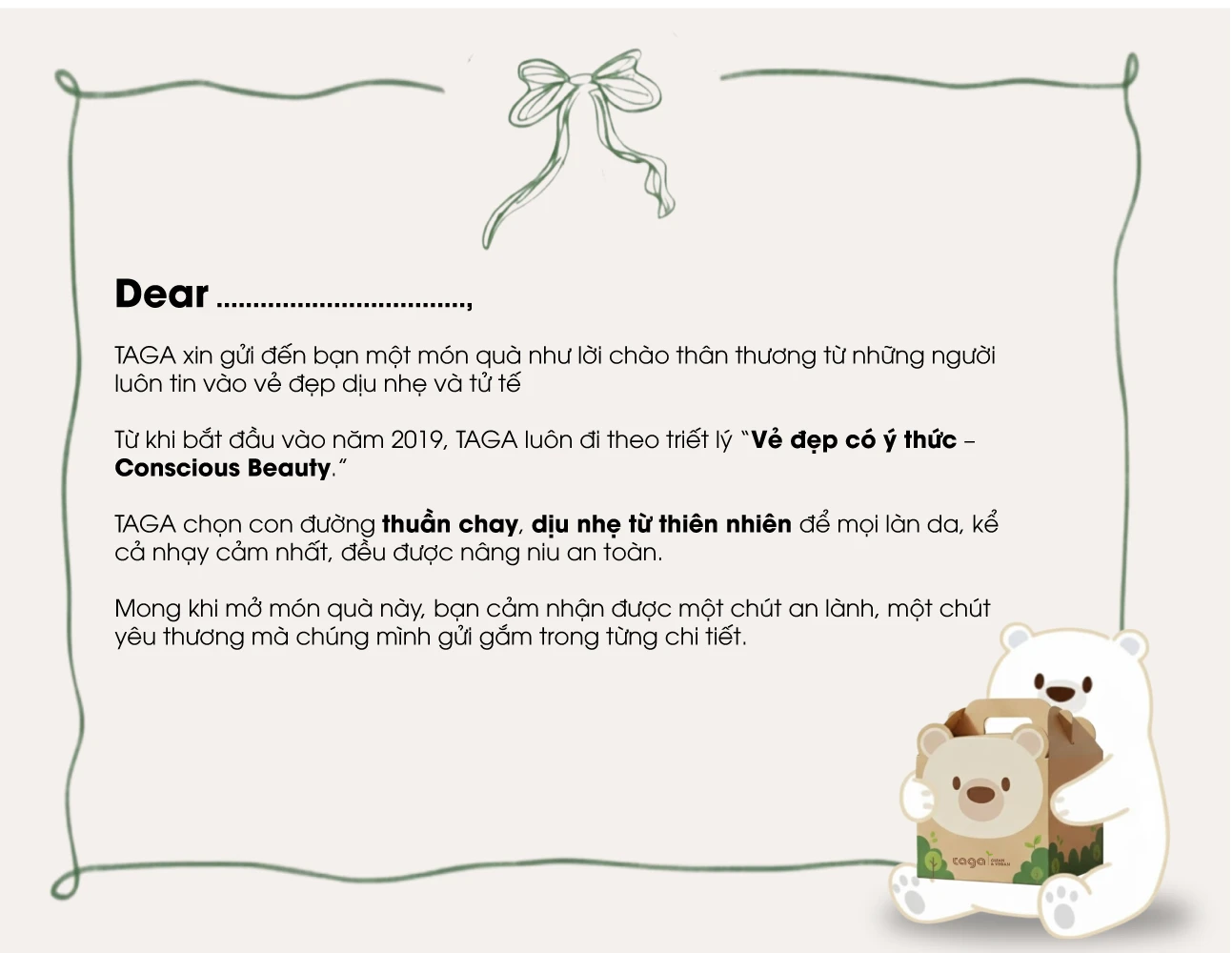 TAGA thank you letter back